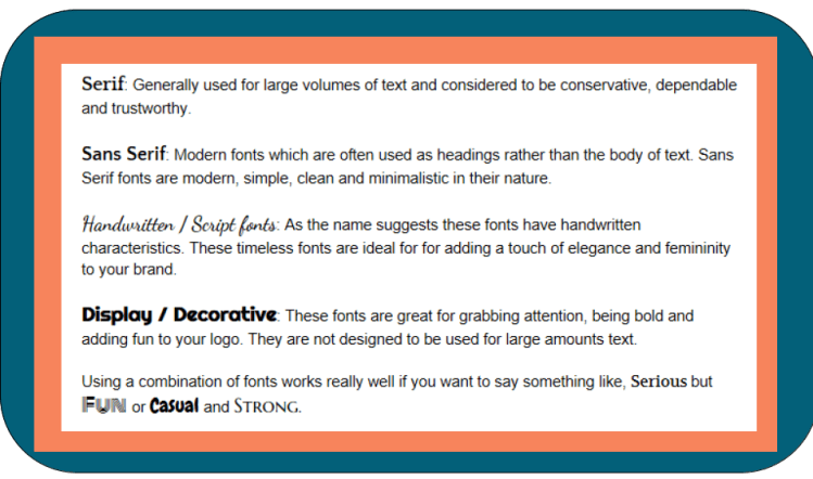 Whats in a logo blog fonts image